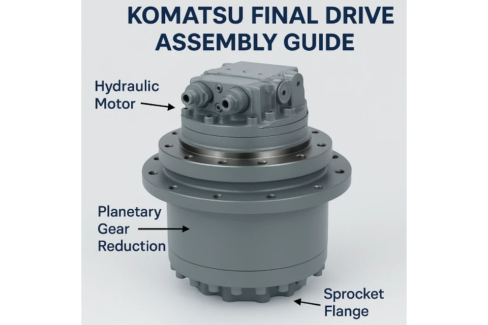 komatsu final drive assembly guide