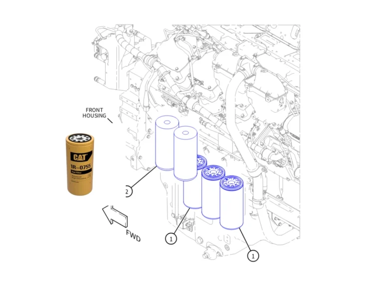 caterpillar 1r 0755 high efficiency fuel filter for cat engines