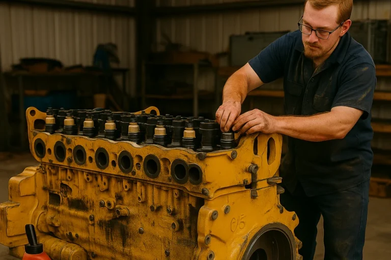 c15 engine changing the injector